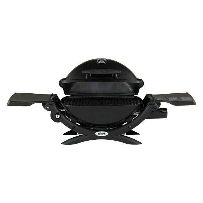 Weber Gasgrill Q 1200Anzahl Brenner: 1, Hauptgrillfläche: 43 x 32 cm, Schwarz Front View