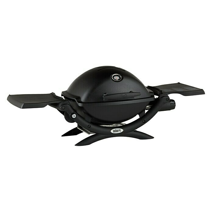 Weber Gasgrill Q 1200Anzahl Brenner: 1, Hauptgrillfläche: 43 x 32 cm, Schwarz Diagonal View