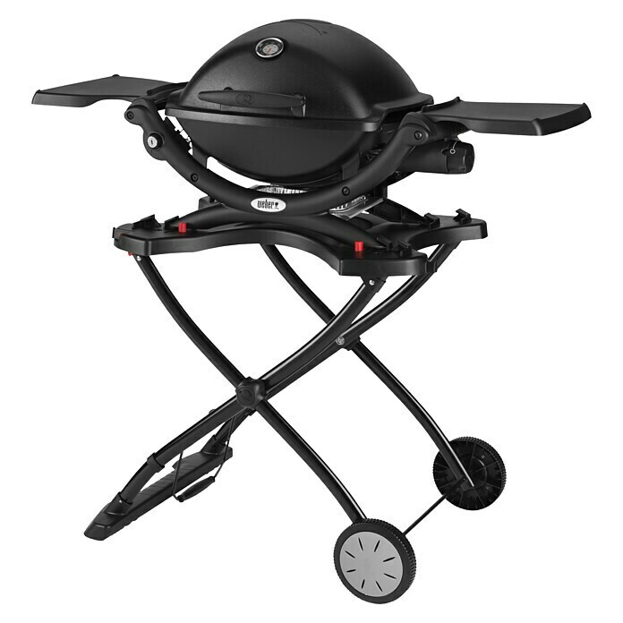 Weber Gasgrill Q 1200 MobilAnzahl Brenner: 1, Hauptgrillfläche: 43 x 32 cm, Schwarz Diagonal View