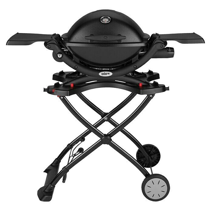 Weber Gasgrill Q 1200 MobilAnzahl Brenner: 1, Hauptgrillfläche: 43 x 32 cm, Schwarz Front View