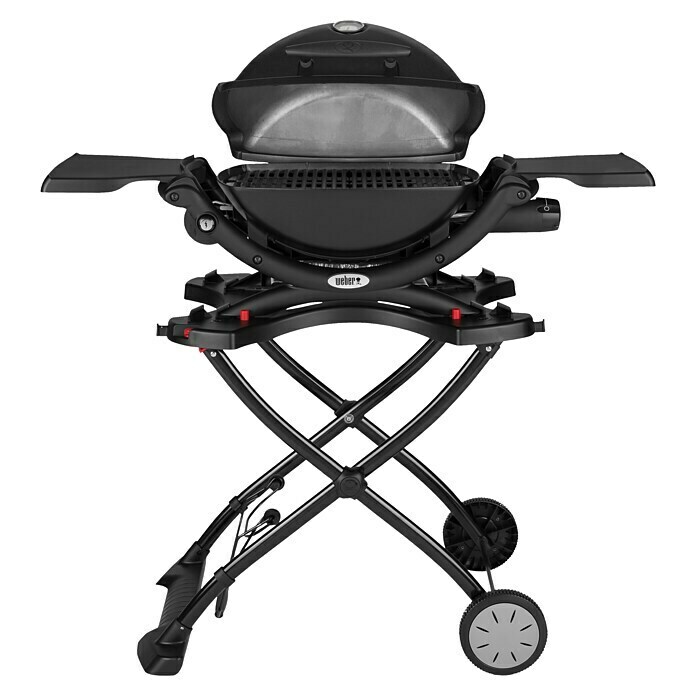 Weber Gasgrill Q 1200 MobilAnzahl Brenner: 1, Hauptgrillfläche: 43 x 32 cm, Schwarz Front View