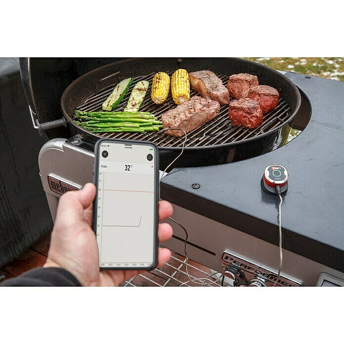 Weber Grill-Thermometer iGrill MiniBluetooth, Messfühler Mood Shot