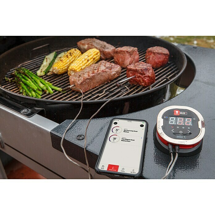 Weber Grill-Thermometer iGrill 2Bluetooth, 2 Messfühler Mood Shot