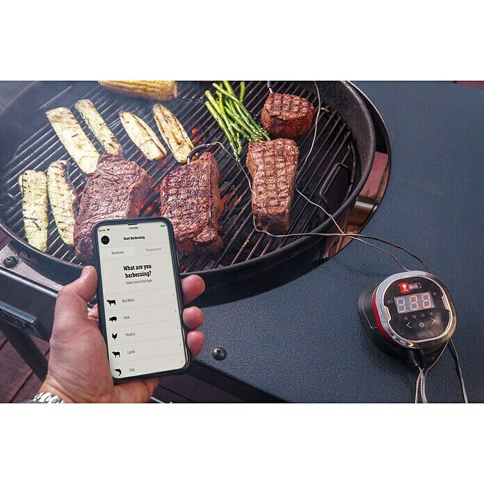 Weber Grill-Thermometer iGrill 2Bluetooth, 2 Messfühler Mood Shot