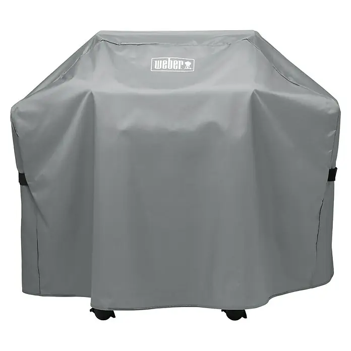 Weber Standard Grill-Schutzhülle - Passend für: Weber Genesis II 200-Serie - Eine graue Weber Grill Abdeckhaube schützt den Grill vor Witterungseinflüssen und hält ihn sauber. Ideal für den Außenbereich.