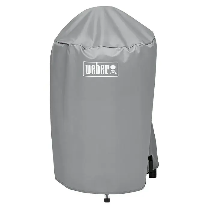 Weber Grill-Schutzhülle - Kunststoff, Passend für: Weber Kugelgrill Ø 47 cm - Die graue Weber Grillabdeckung schützt Ihren Grill vor Wind und Wetter und sorgt für eine lange Lebensdauer des Grills.