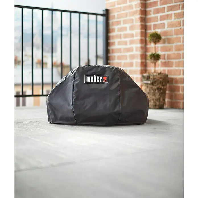 Weber Premium Grill-Schutzhülle - Passend für: Weber Smartgrill Pulse 2000 - Abdeckung für Weber-Grill, schützt vor Witterungseinflüssen und hält den Grill sauber, mit praktischem Weber-Logo auf der Vorderseite.