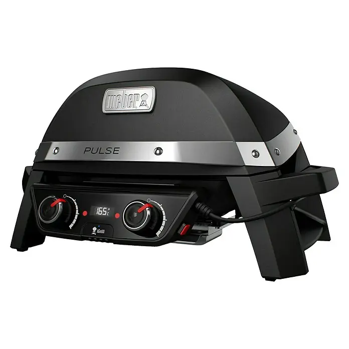 Weber Elektrogrill Pulse 2000 - Grillfläche (B x T): 49 x 39 cm, 2.200 W - Hier ist ein Weber Pulse Grill.