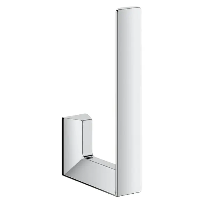 Grohe Selection Cube Toilettenpapierhalter - Chrom, Glänzend - Elegante Chrom-Garderobenhaken zur stilvollen Aufbewahrung von Jacken und Handtüchern im modernen Badezimmerdesign.