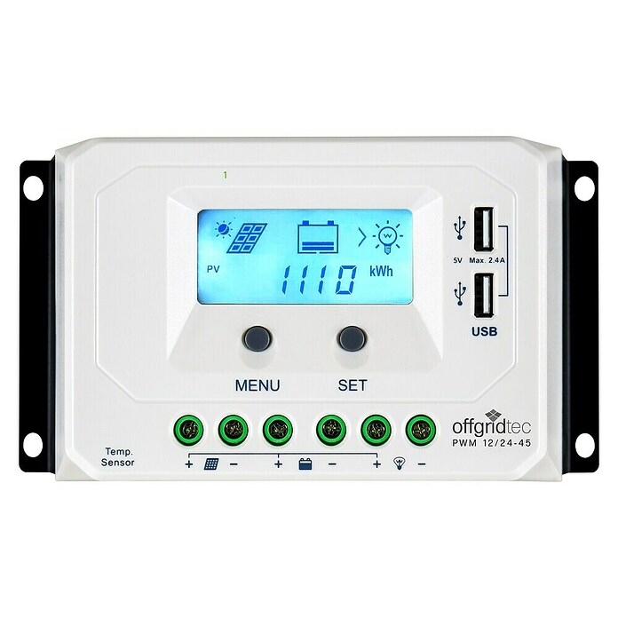 30A Bluetooth-Solar-Laderegler PWM – 12V/24V, PV Max 50V, Für Blei-Säure, LiFePO4 Und Lithium