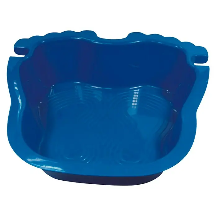 Malibu Fußbad Ocean - 56 x 46 x 9 cm - Eine blaue Fußbadewanne mit Noppen am Boden für eine entspannende Massage. Perfekt für die Fußpflege zu Hause.