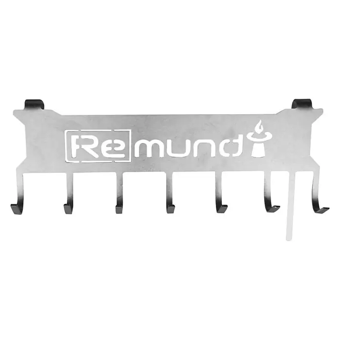 Remundi Grillbesteckhalter Gerade - Edelstahl - Remundi Grillbesteckhalter aus Metall mit mehreren Haken zur Aufbewahrung von Grillutensilien. Praktisch und stilvoll.