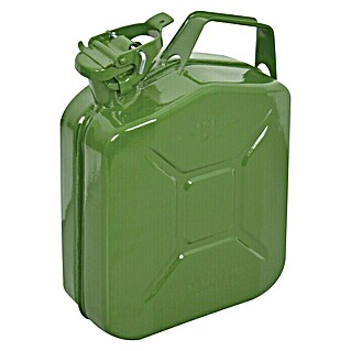 Carpoint Benzine jerrycan 5 l Groen Metaal UN-keur (Metalen jerrycan, 5 l)