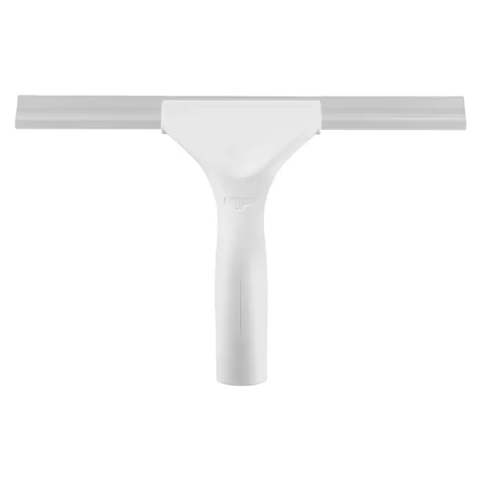 Unger Professional Duschwischer - Weiß, 25 cm, Kunststoff - Detailaufnahme eines weißen Fensterabziehers, ideal für streifenfreie Fensterreinigung im Haushalt.