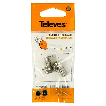 Televés  Conector F Roscados T100