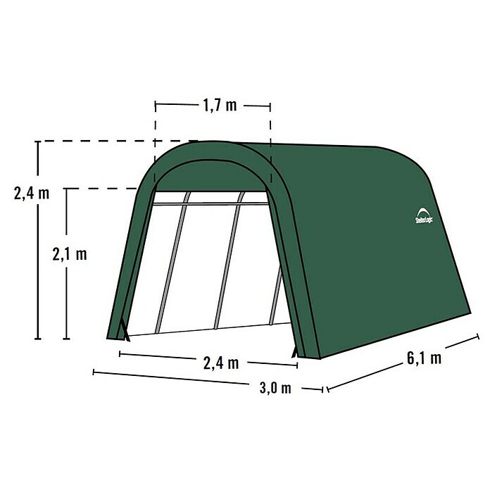 ShelterLogic Folien-Garage (610 x 300 cm)