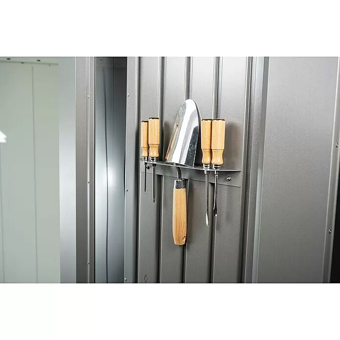 Biohort Neo Gerätehalter - 2 Stk., Stahl, Dunkelgrau Metallic - Detailaufnahme