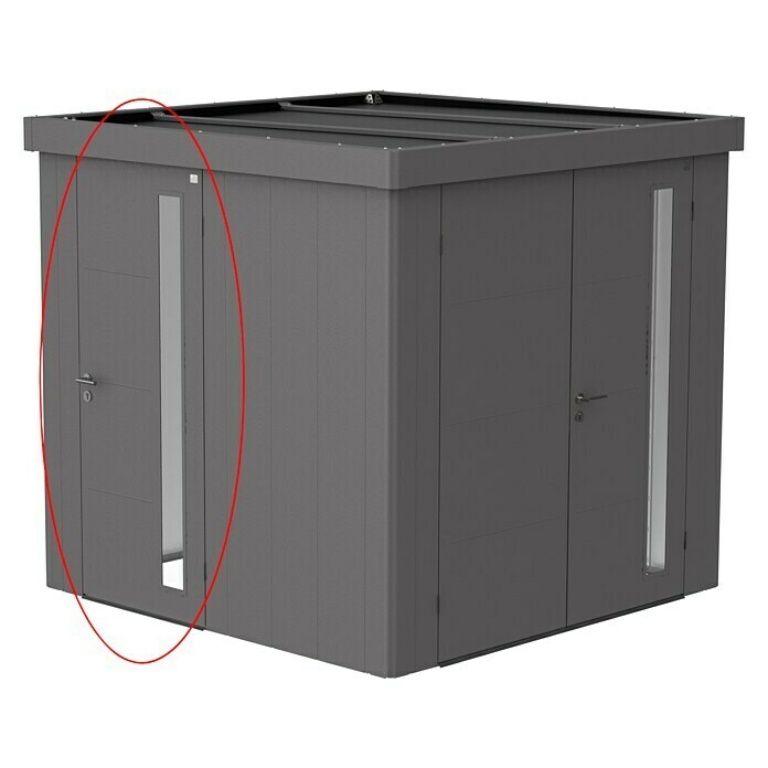 Biohort Neo Zusatztür (Quarzgrau Metallic, Passend für: Biohort Neo Gerätehäuser, Einzeltür) | BAUHAUS