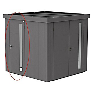 Biohort Neo Zusatztür (Quarzgrau Metallic, Passend für: Biohort Neo Gerätehäuser, Einzeltür)