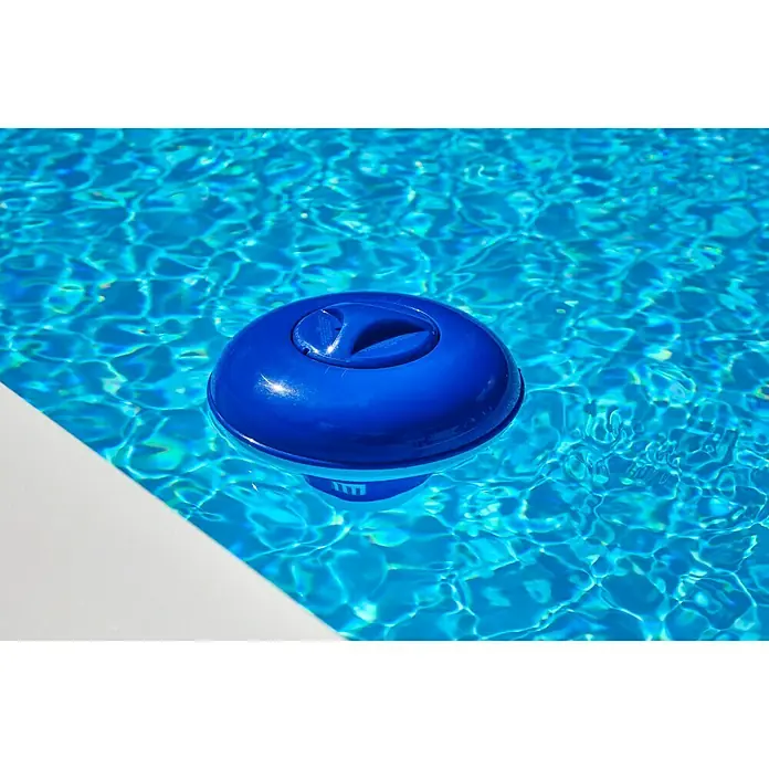 Malibu Schwimmdosierer XL - Geeignet für: Tabs - Blaues Poolchemikalien-Dosierschwimmbecken im Poolwasser, um die Sauberkeit und Hygiene des Wassers zu gewährleisten.