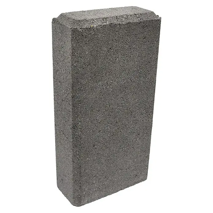Christoph Palisade C-Line - 12,5 x 6 x 25 cm, Anthrazit, Beton - Ein einzelner grauer Pflasterstein, perfekt für Gartenwege und Terrassen. Sein robustes Design sorgt für Langlebigkeit.