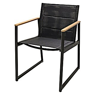 SENSUM Vrtna stolica Bergby (Š x D x V: 58 x 70 x 84 cm, Naslon od tekstila, Crne boje)