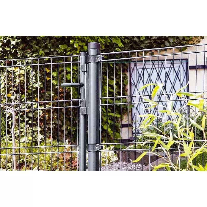 Stabilit Mattenzaun - L x H: 2 x 1,25 m, Anthrazit - Detailaufnahme