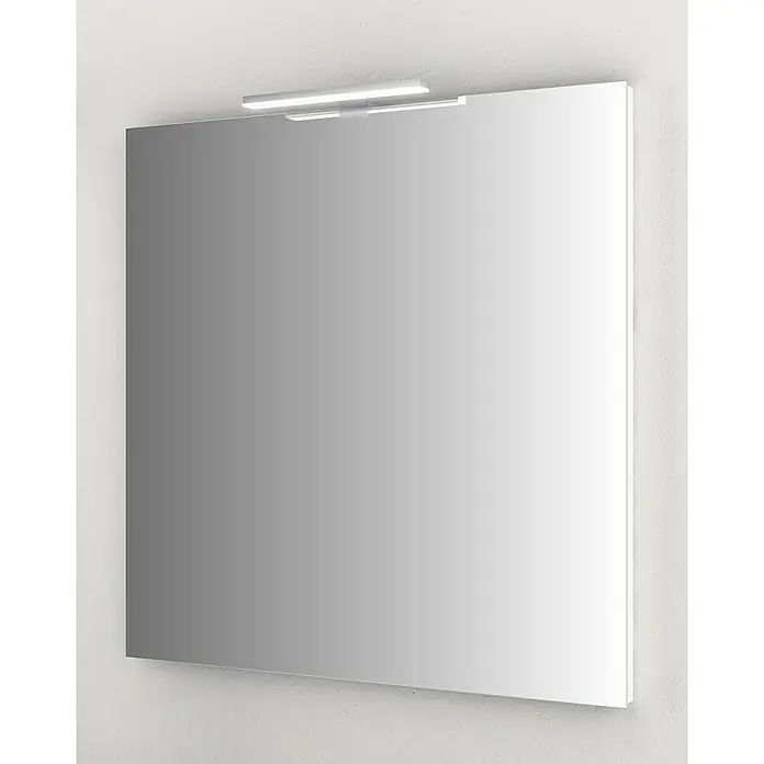 Camargue Lichtspiegel Elvo 2 - 80 x 82 cm - Modern quadratischer Spiegel mit integrierter Beleuchtung, ideal für Badezimmer oder Ankleidezimmer, der Stil und Funktionalität vereint.