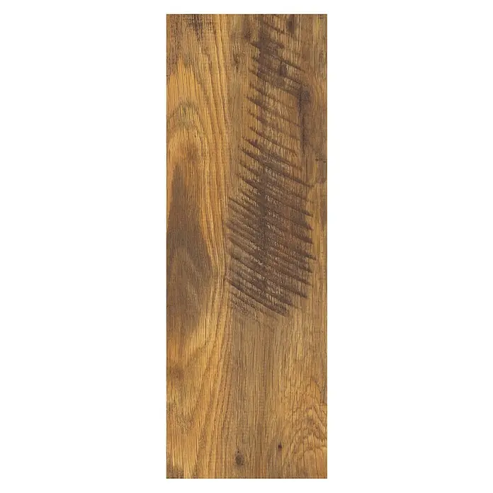 Living by Haro Laminatmuster Gigante Eiche Fattoria - 200 x 243 x 8 mm, Landhausdiele - Detailaufnahme einer Holzoberfläche mit markanter Maserung und warmen Farbtönen, ideal für Möbel oder Bodenbeläge.