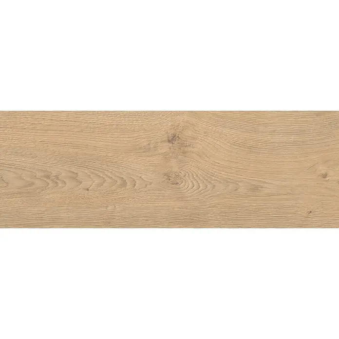 Living by Haro Laminat Gigante - Eiche Calgary Creme, Landhausdiele, 2.200 x 243 x 8 mm - Nahaufnahme einer Holzfliese mit natürlicher Maserung und warmen Farbtönen, ideal für ein gemütliches Interieur.