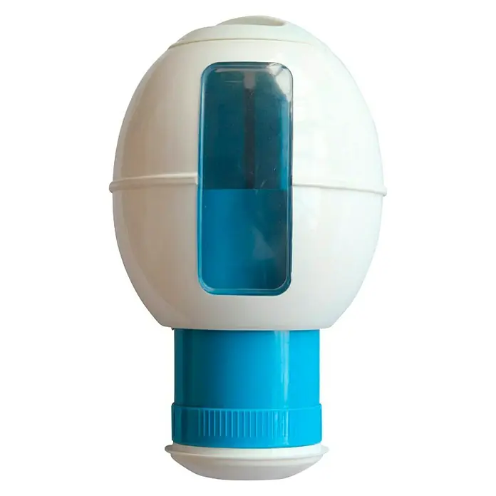Malibu Schwimmdosierer - Weiß - Schwimmender Pool-Chlor-Dosierer mit verstellbarem Durchfluss für die einfache Poolpflege. Ideal für Chlor-Tabletten.