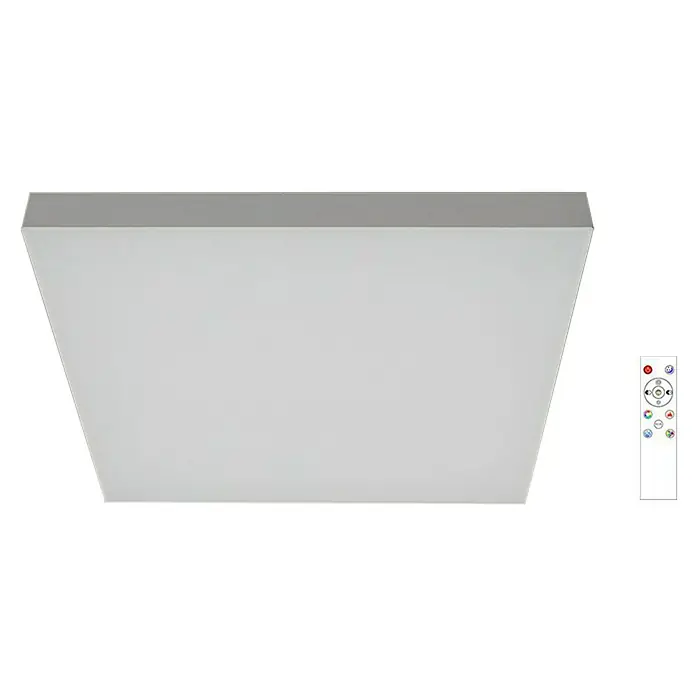Briloner LED-Panel Magic - 38 W, L x B x H: 59 x 59 x 6,8 cm, Mehrfarbig - Deckenleuchte mit Fernbedienung für individuelle Lichtanpassung, ideal für modernes Wohnambiente.