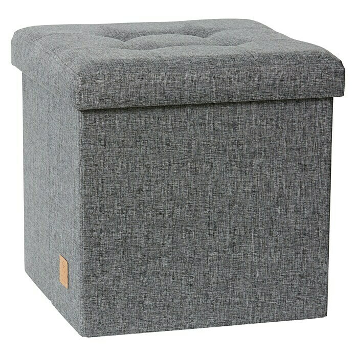 Store It Hocker mit Stauraum Premium HomeL x B x H: 38 x 38 x 38 cm, Grau Diagonal View