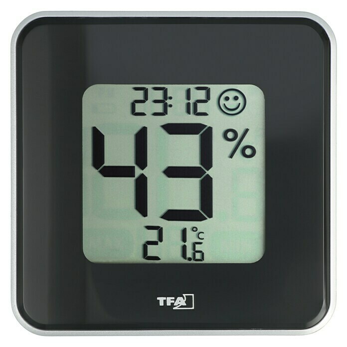 TFA Dostmann Thermo-Hygrometer StyleDigital, Breite: 10,5 cm Front View