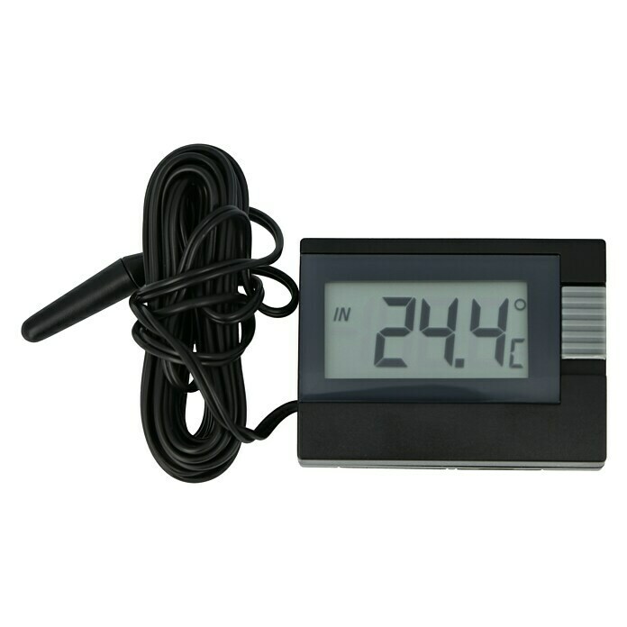 TFA Dostmann ThermometerSchwarz, Digital Front View