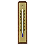TFA Dostmann Innen-Thermometer (Nussbaum, Analog, Höhe: 13,3 cm