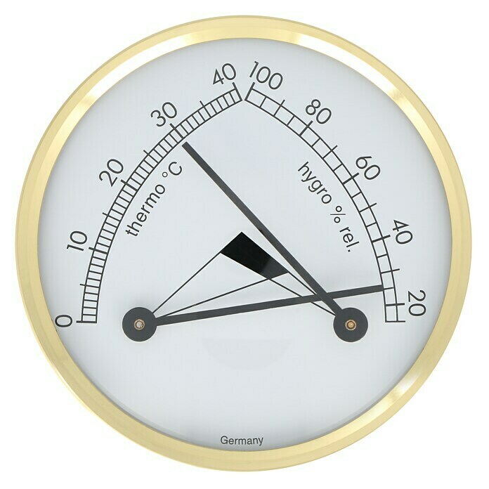 TFA Dostmann Thermo-HygrometerAnalog, 7 cm Front View