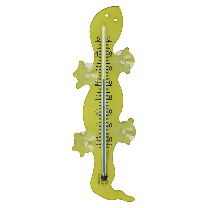 TFA Dostmann Fensterthermometer GeckoAnzeige: Analog, Höhe: 22 cm Front View