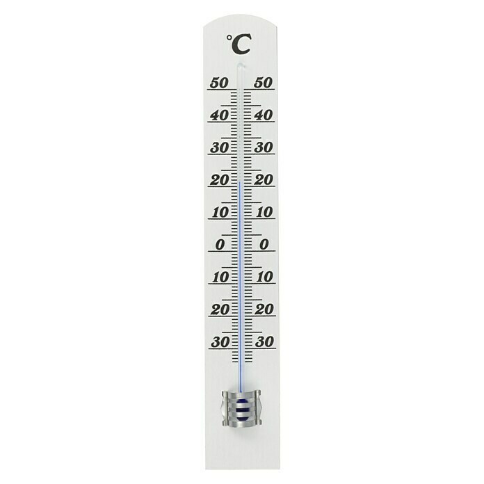 TFA Dostmann Innen-ThermometerWeiß, Analog Front View