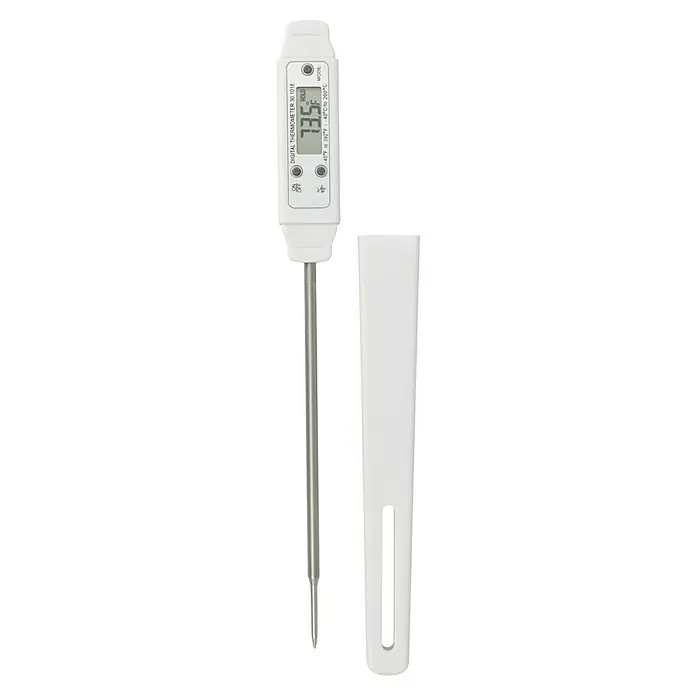 TFA Dostmann Einstichthermometer Pocket-Digitemp - Digital, L x B x H: 1,6 x 2 x 20,5 mm - Ein digitales Küchenthermometer mit Sonde und zugehöriger Aufbewahrungshülle. Ideal zum Messen der Temperatur von Speisen.