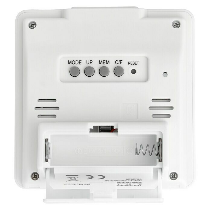 TFA Dostmann Thermo-HygrometerDigital, Breite: 9,4 cm Back View