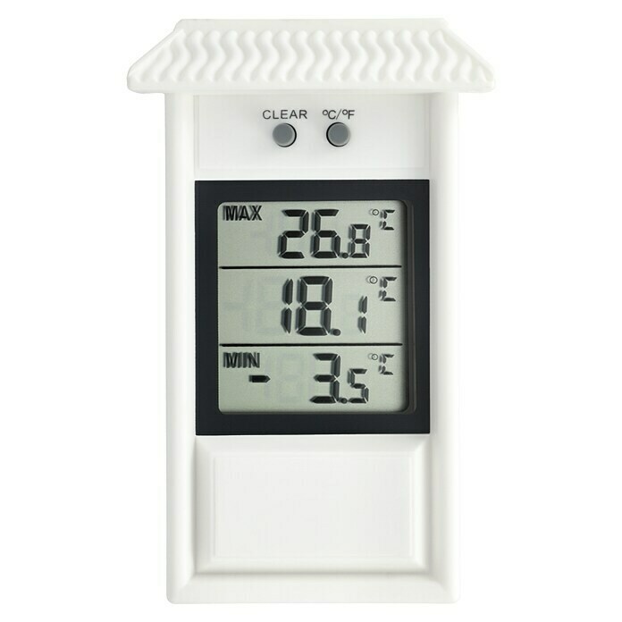 TFA Dostmann Thermometer Innen-Außen (Digital, Breite: 8,1 cm