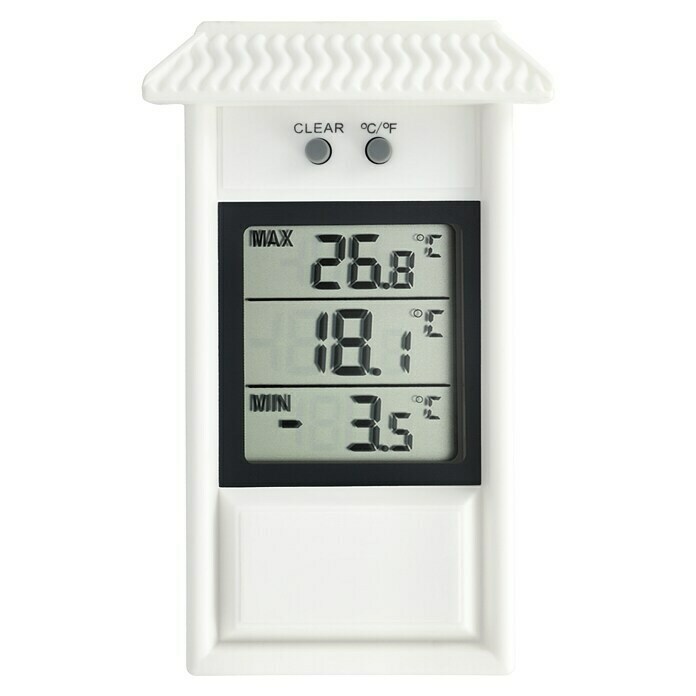 TFA Dostmann GartenthermometerDigital, Breite: 8,1 cm Front View