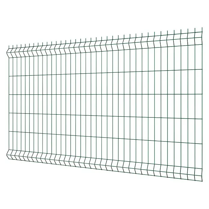 Panel de malla Eco Plus - L x Al: 2 x 1,5 m, Verde - Panel de valla de doble alambre con recubrimiento verde, ideal para delimitación de propiedades y seguridad. Diseño robusto para una protección duradera.