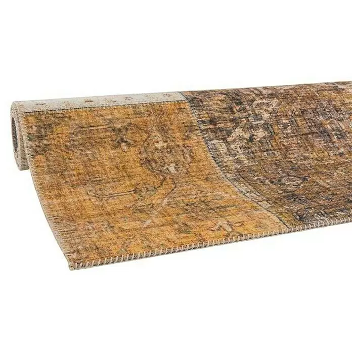 Kurzflorteppich Prima - Beige/Gelb, 150 x 80 cm, 100 % Polyester - Detailaufnahme