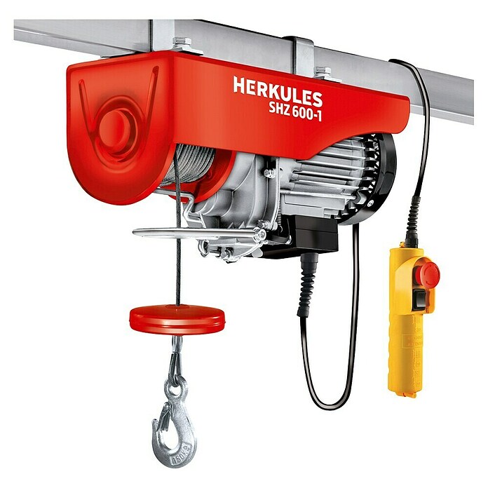 Herkules Elektrische takel SHZ 600-1 (1.050 W, Draagvermogen: 600 kg met kabelomloopschijf) | BAUHAUS