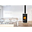 Fireplace Kaminofen (6 kW, Raumheizvermögen: 108 m³, Verkleidung: Stahl, Schwarz)