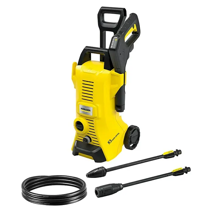 Kärcher Hochdruckreiniger K 3 Power Control - 120 bar, 1.600 W, Fördermenge: 380 l/h - Der Kärcher K3 Power Control Hochdruckreiniger mit Zubehör, ideal für die Reinigung rund ums Haus und im Garten.