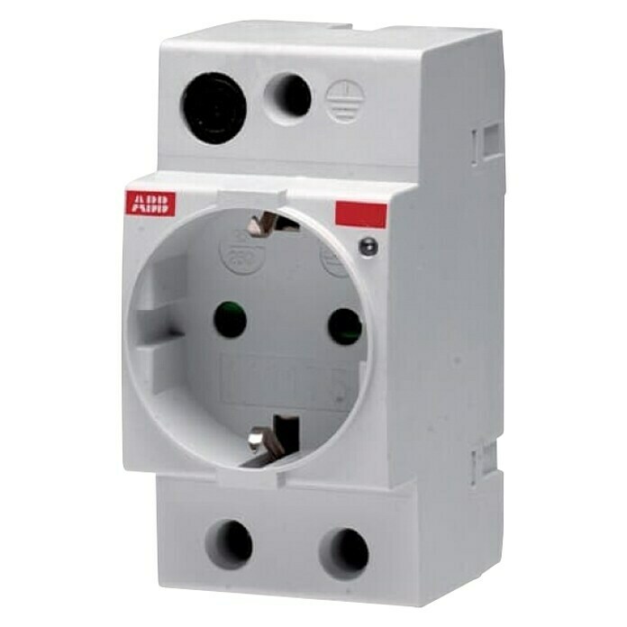 ABB Modulare Schuko-Steckdose M1175 für Hutschiene250 V, 16 A Diagonal View