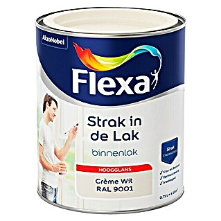 Flexa Strak in de Lak Kleurlak Crème Wit RAL 9001 (750 ml)